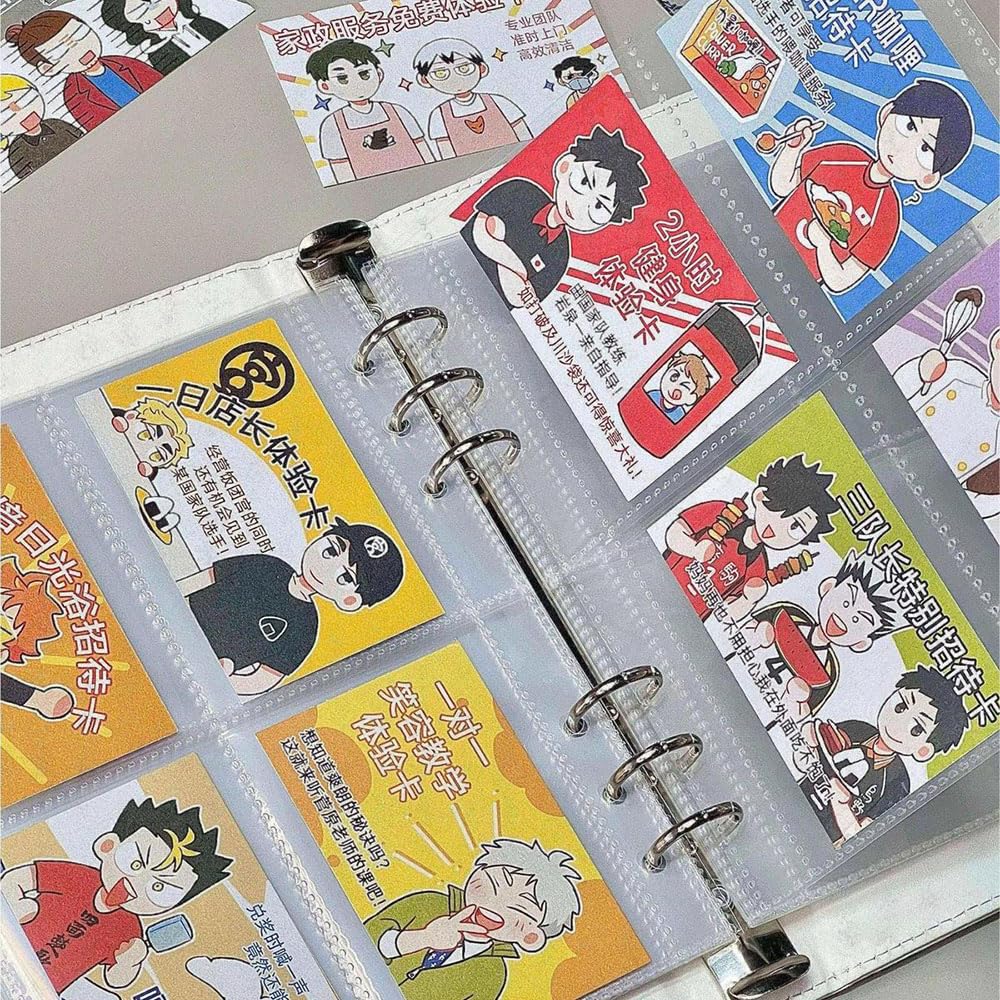 キャラクターシール 大量セット 収納ファイル付 Amazon.co.jp: WRTY ハイキュー カード ファイル 4ポケット トレカ